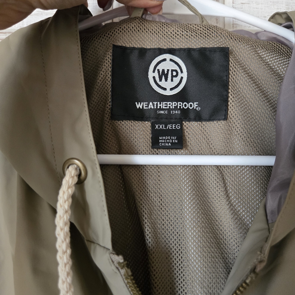 Weatherproof Olive Hooded Jacket - Picture 2 of 3